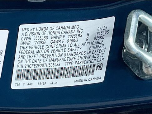 Used 2026 Honda Civic LX image 29