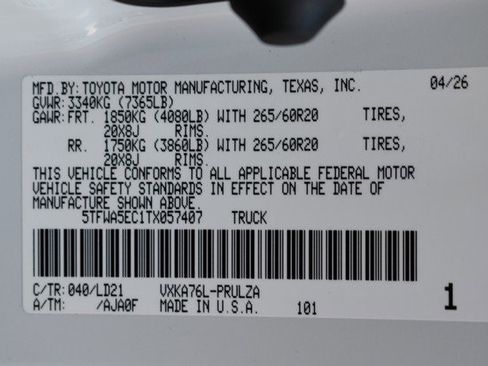 New 2026 Toyota Tundra Limited AWD/4WD image 17