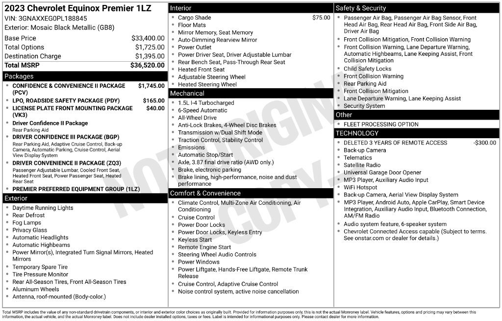 Used 2023 Chevrolet Equinox Premier AWD/4WD image 18