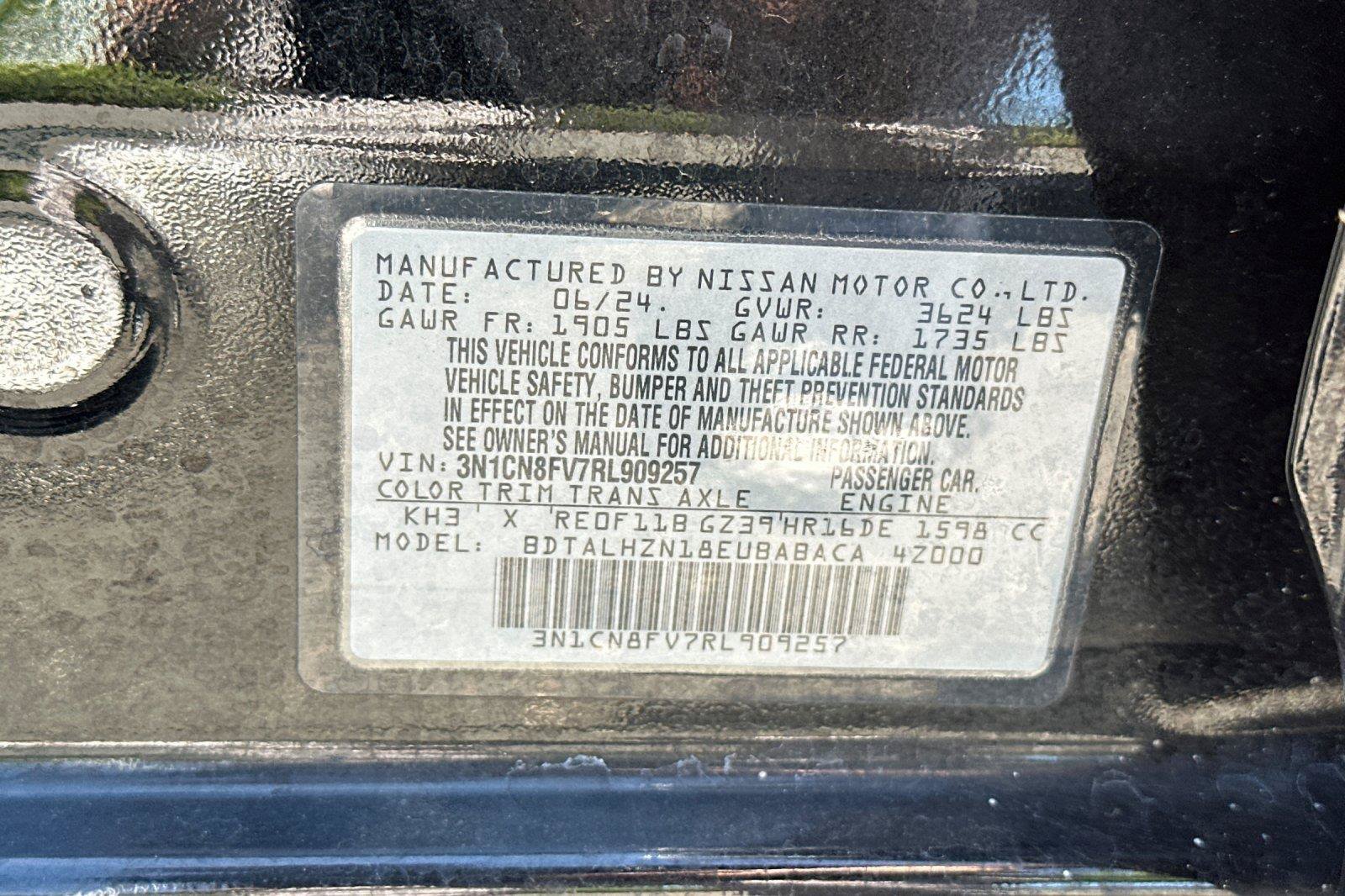 Certified 2024 Nissan Versa SR FWD image 26