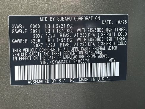 New 2026 Subaru Ascent Limited image 22