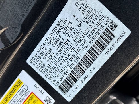 Certified 2026 Honda Civic FWD Hybrid Sedan image 27