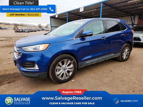 Used 2021 Ford Edge Titanium w/ Cargo Accessory Package image 1