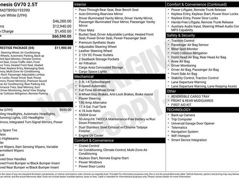 Used 2025 Genesis GV70 2.5T w/ Sport Prestige Package image 6