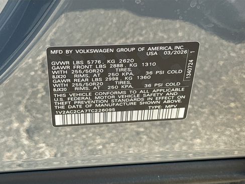 New 2026 Volkswagen Atlas Cross Sport SEL R-Line AWD/4WD image 42