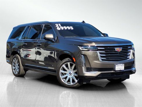 Used 2021 Cadillac Escalade ESV Premium Luxury Platinum w/ Heavy-Duty Trailer Package image 1