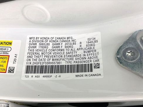 Certified 2024 Honda Civic Sport image 32