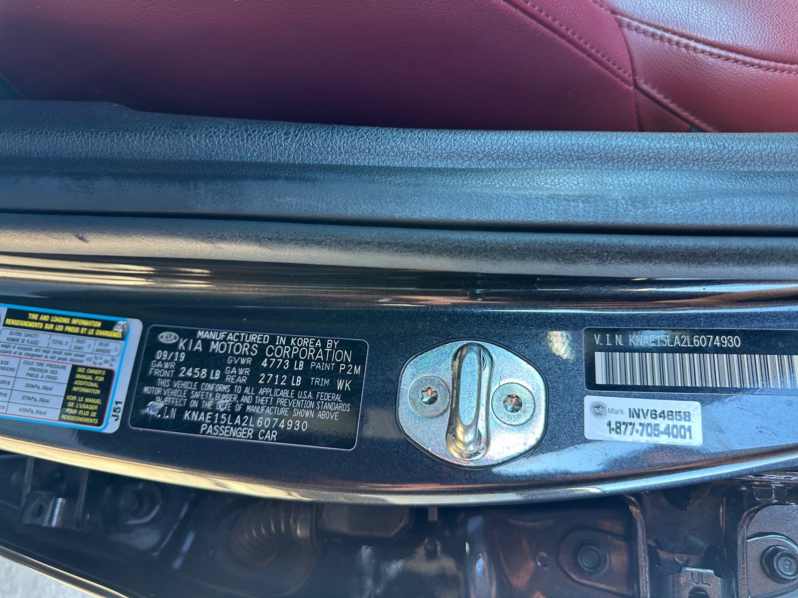 Used 2020 Kia Stinger GT-Line w/ Sun & Sound Package RWD image 16