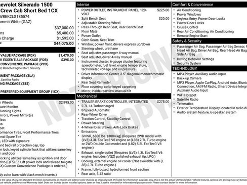 Used 2020 Chevrolet Silverado 1500 Custom w/ Custom Value Package RWD image 6