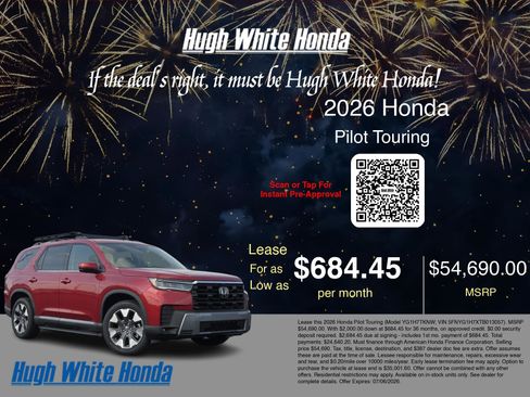 New 2026 Honda Pilot Touring image 3