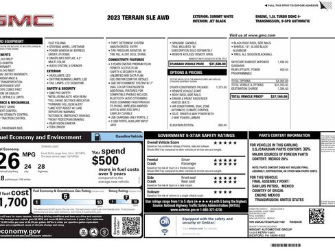 Used 2023 GMC Terrain SLE w/ Driver Convenience Package AWD/4WD image 26