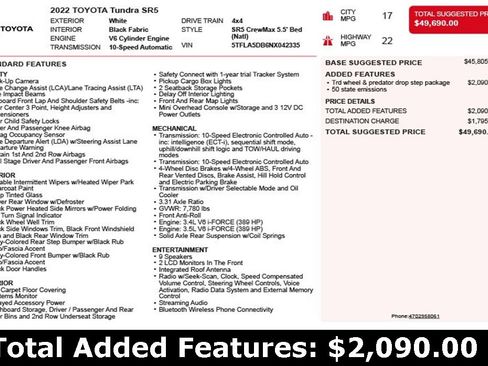 Used 2022 Toyota Tundra SR5 image 3