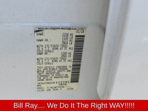 Used 2018 Nissan Murano Platinum w/ Cargo Package image 28