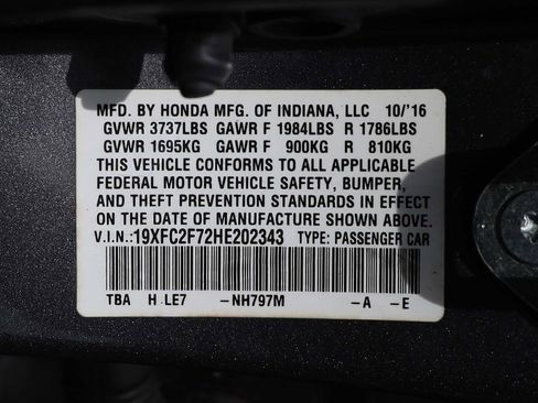 Used 2017 Honda Civic EX image 29