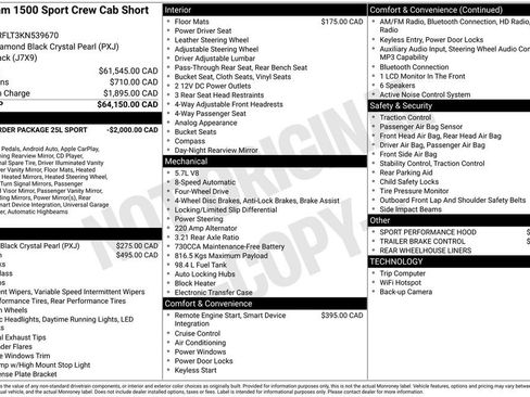 Used 2019 RAM 1500 Sport AWD/4WD image 11