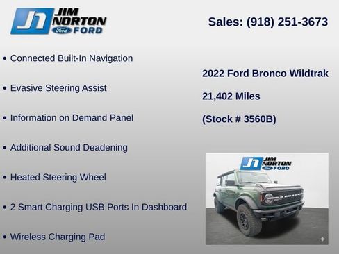 Used 2022 Ford Bronco Wildtrak AWD/4WD image 16