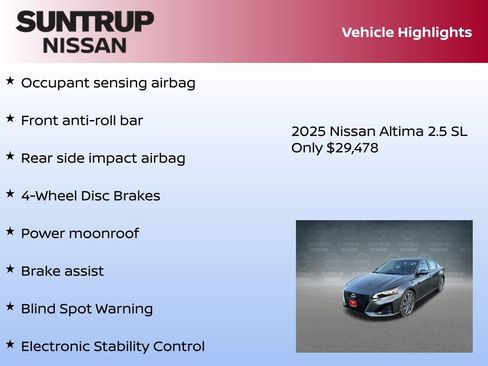 New 2025 Nissan Altima 2.5 SL image 23