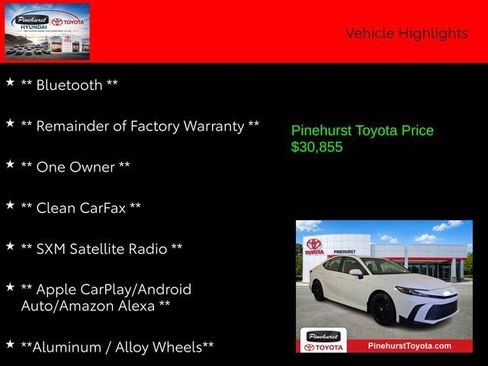 Certified 2025 Toyota Camry SE FWD image 7