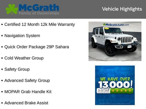 Used 2023 Jeep Wrangler Unlimited Sahara w/ Cold Weather Group AWD/4WD image 6