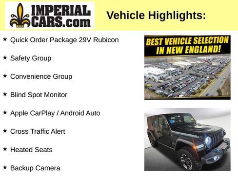 Used 2024 Jeep Wrangler Unlimited Rubicon 4xe w/ Safety Group AWD/4WD image 3