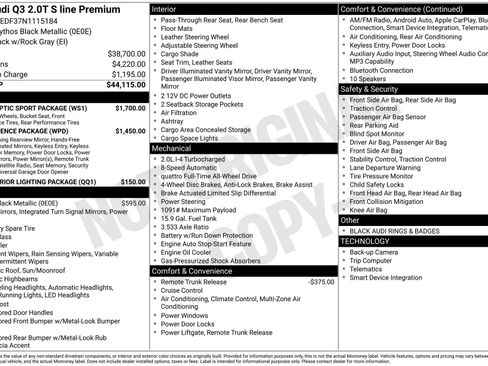 Used 2022 Audi Q3 2.0T Premium w/ Black Optic Sport Package image 3