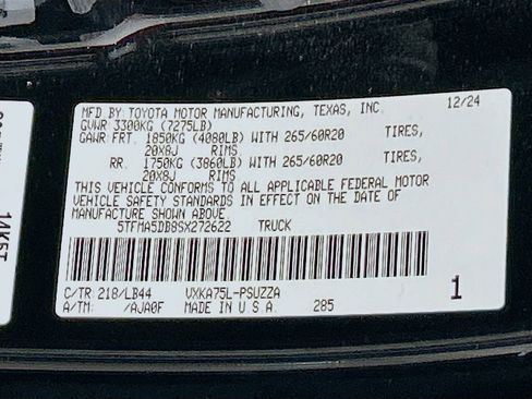 Used 2025 Toyota Tundra 1794 Edition AWD/4WD image 30