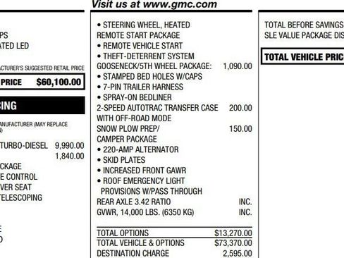 Used 2026 GMC Sierra 3500 SLE w/ SLE Value Package AWD/4WD image 2