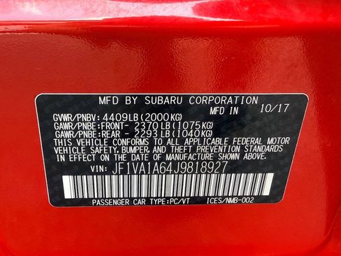 Used 2018 Subaru WRX AWD/4WD image 36
