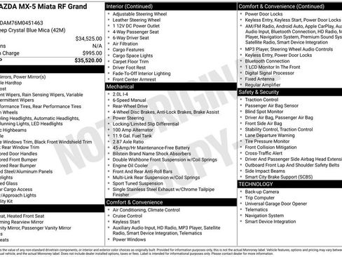 Used 2021 MAZDA MX-5 Miata RF Grand Touring image 1