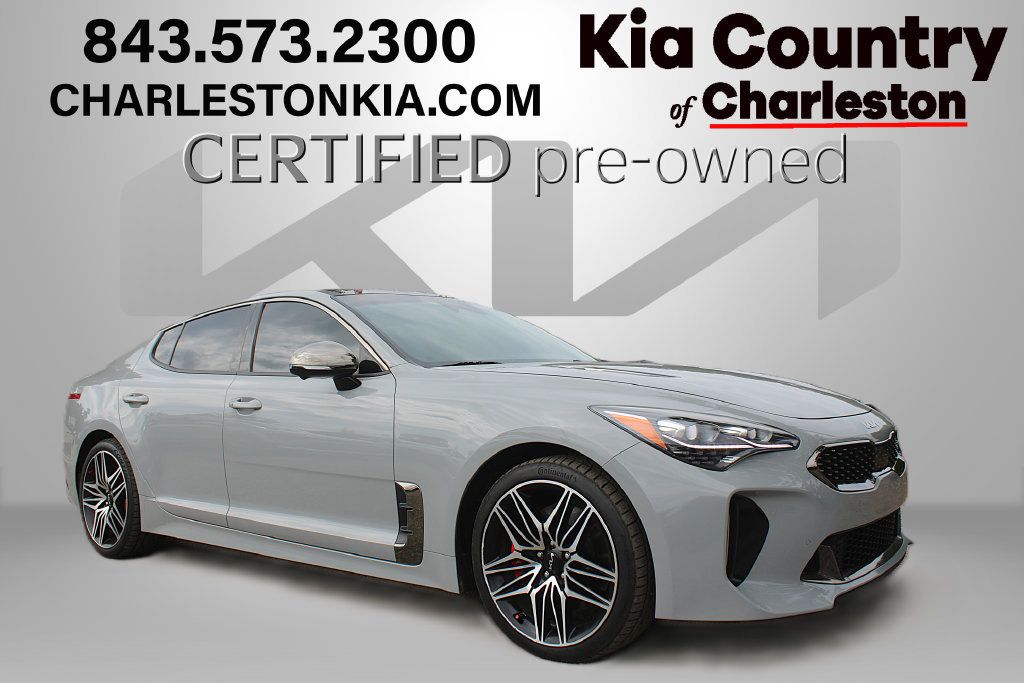 Certified 2023 Kia Stinger GT2 w/ Red Interior Color Package RWD image 1