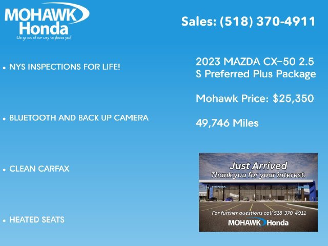 Used 2023 MAZDA CX-50 2.5 S w/ Convenience Package AWD/4WD image 3
