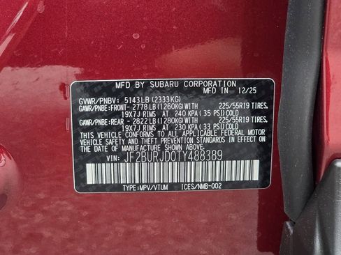 New 2026 Subaru Outback Touring XT AWD/4WD image 33