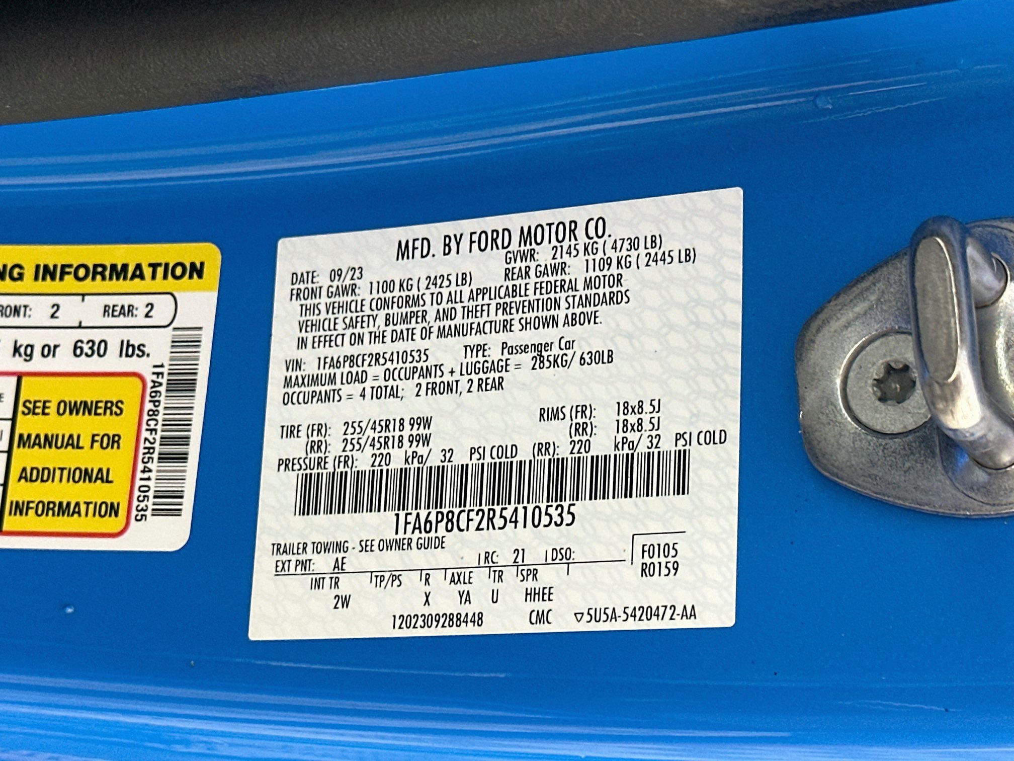 Used 2024 Ford Mustang GT RWD image 12