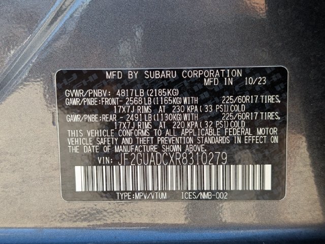 Used 2024 Subaru Crosstrek 2.0i Premium AWD/4WD image 31