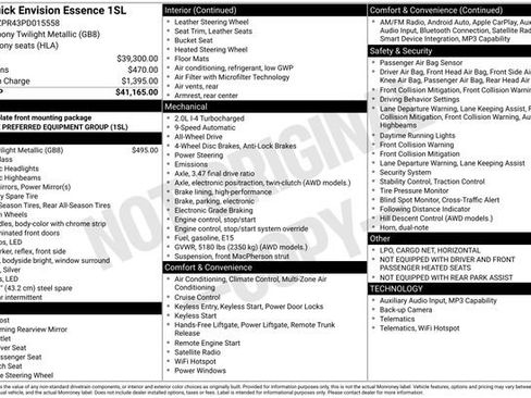 Used 2023 Buick Envision Essence image 4