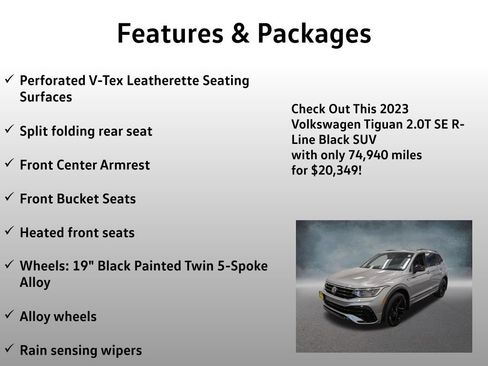 Used 2023 Volkswagen Tiguan SE R-Line AWD/4WD image 8