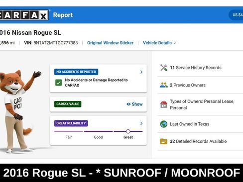 Used 2016 Nissan Rogue SL w/ SL Premium Package FWD image 9