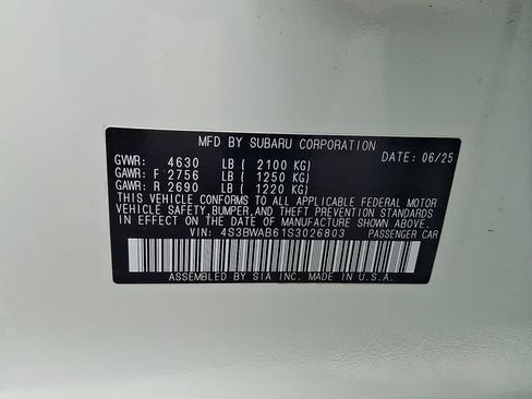 Certified 2025 Subaru Legacy AWD/4WD image 25