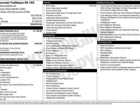 Used 2025 Chevrolet TrailBlazer RS w/ Convenience Package AWD/4WD image 3