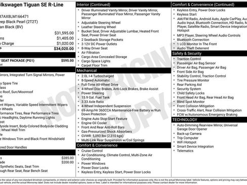 Used 2020 Volkswagen Tiguan SE R-Line w/ 3rd Row Seat Package image 6
