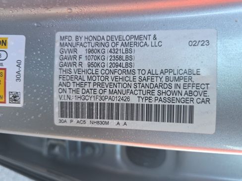 Used 2023 Honda Accord EX image 10