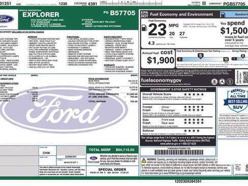 Used 2023 Ford Explorer ST-Line w/ Class IV Trailer Tow Package AWD/4WD image 12