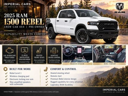 Used 2025 RAM 1500 Rebel w/ Rebel Level 1 Equipment Group AWD/4WD image 6