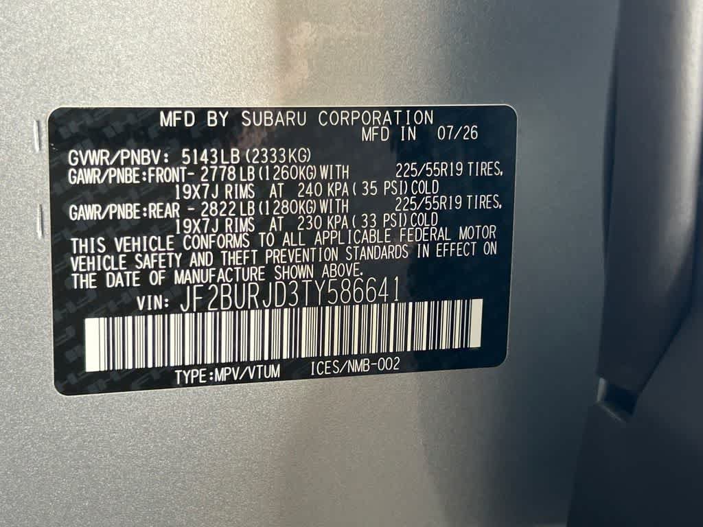 New 2026 Subaru Outback Touring XT AWD/4WD image 22