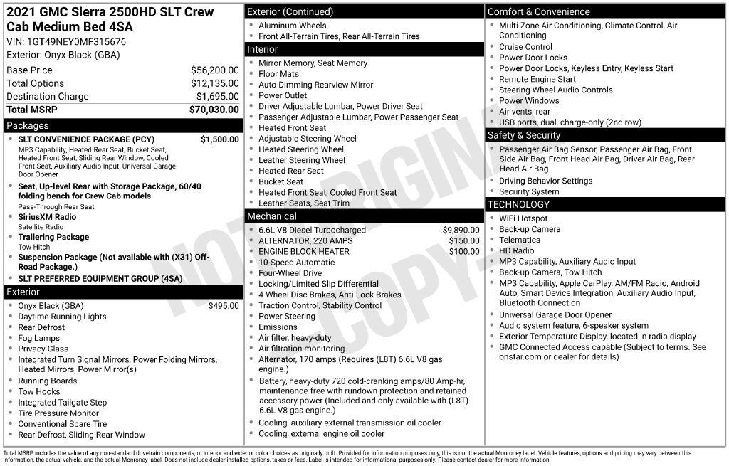 Certified 2021 GMC Sierra 2500 SLT w/ SLT Convenience Package AWD/4WD image 5