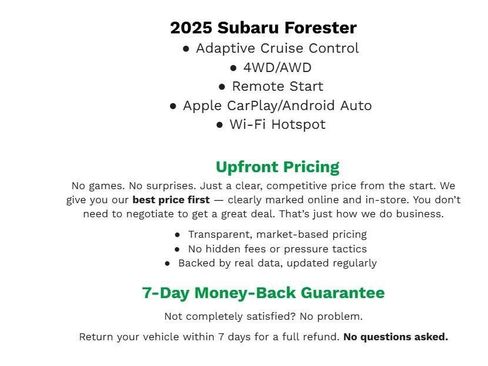 Used 2025 Subaru Forester Premium w/ Convenience Package #1 AWD/4WD image 2