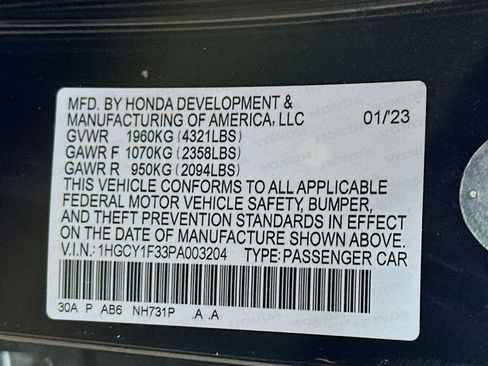 Used 2023 Honda Accord EX image 31