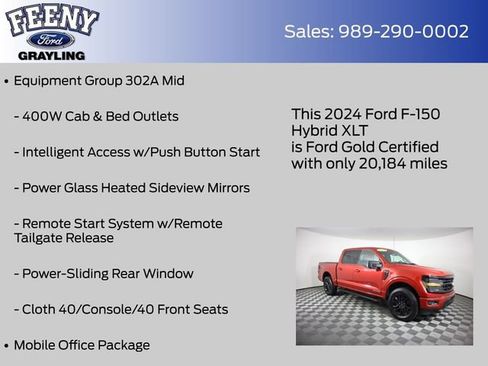 Certified 2024 Ford F150 XLT w/ Equipment Group 302A MID AWD/4WD image 20