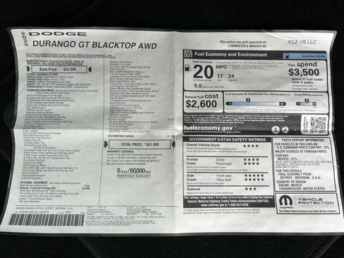 Used 2025 Dodge Durango GT image 54