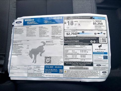 New 2026 Ford Bronco 4-Door w/ Sasquatch Package AWD/4WD image 14